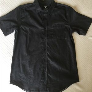 Hurley black button up size medium